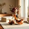 Mindfulness Abstracte Yoga Beeldje Hars Woondecoratie Standbeeld Bureau