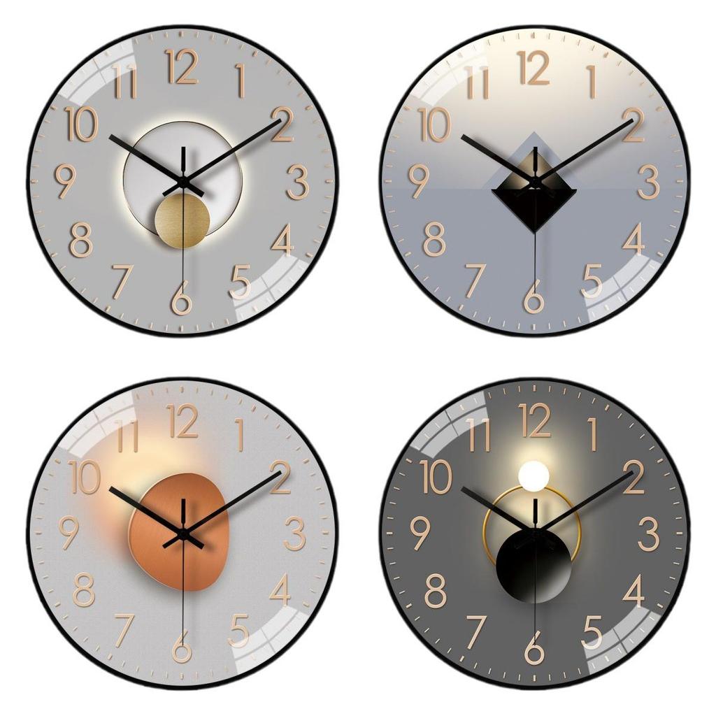 12-Inch Minimalist Light Luxury Wall Clock - Silent Decorative Clock for Home, Living Room or Bedroom