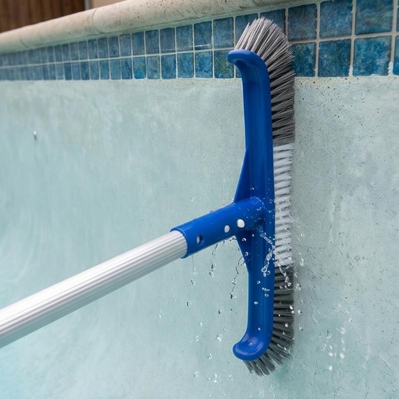 Swimming Pool Scrub Brushes Pool Floor Wall Cleaning Tool Curved Edges Pool Brushes Head for Cleaning Pool Wall