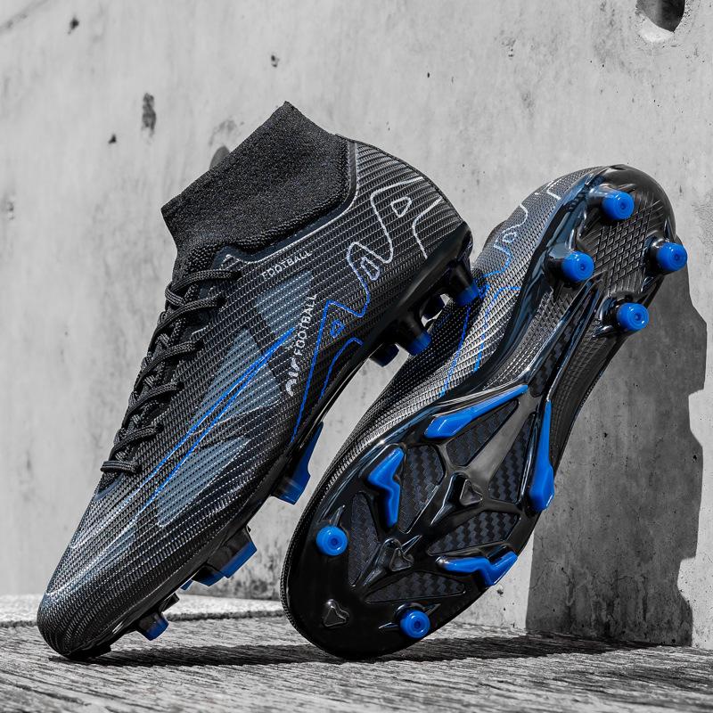 High-top Football Shoes, Broken Nails, Artificial Turf, Boys and Girls, Teenagers, Students, Artificial Grass Training Shoes