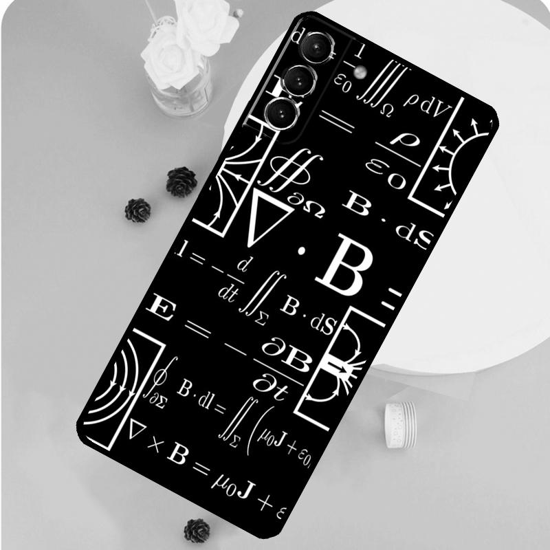 Physics Science Maths Formula Case For Samsung Galaxy S23 FE S20 S21 S22 Ultra S8 S9 S10 Plus Note 10 20 Ultra Soft Cover