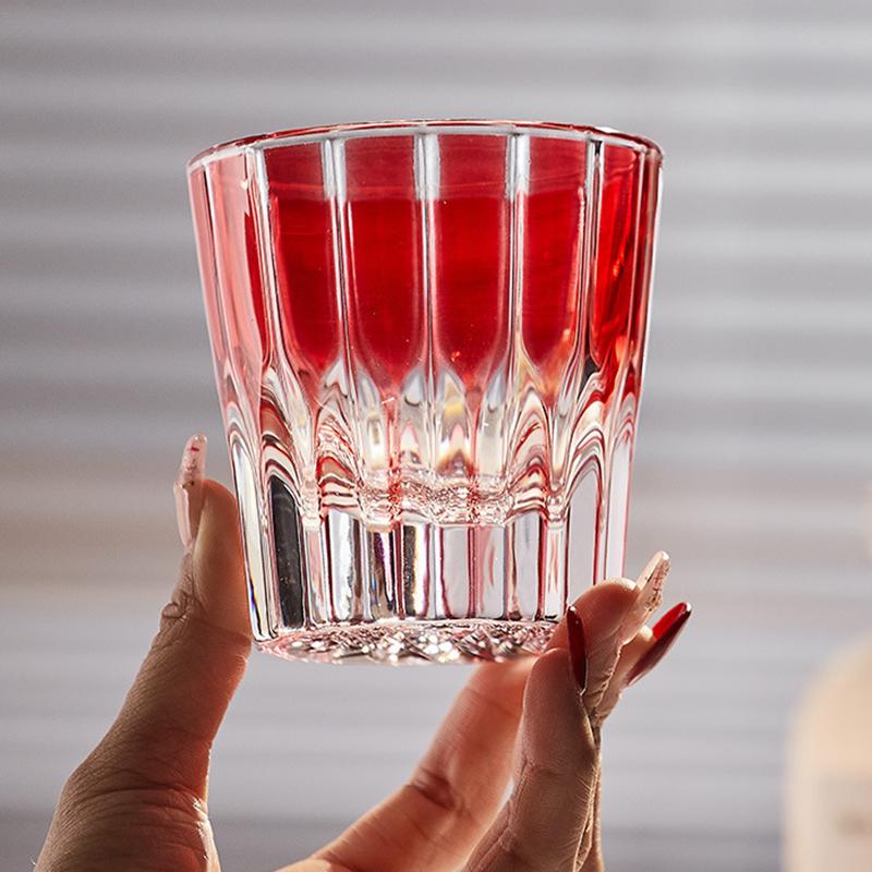 200ml Elegant Glass Glasses Star Mangle Rock Cup Water Cups for Party Bar Home Wine Glasses Luxury Crystal Glass Whisky Glass
