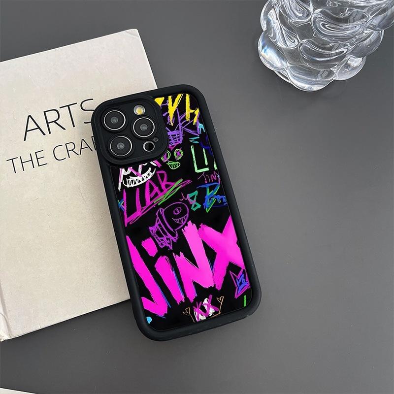 Painted graffiti applies to 15 iPhone case 14promax personality 13pro all-inclusive XR anti-drop 16pro soft 11