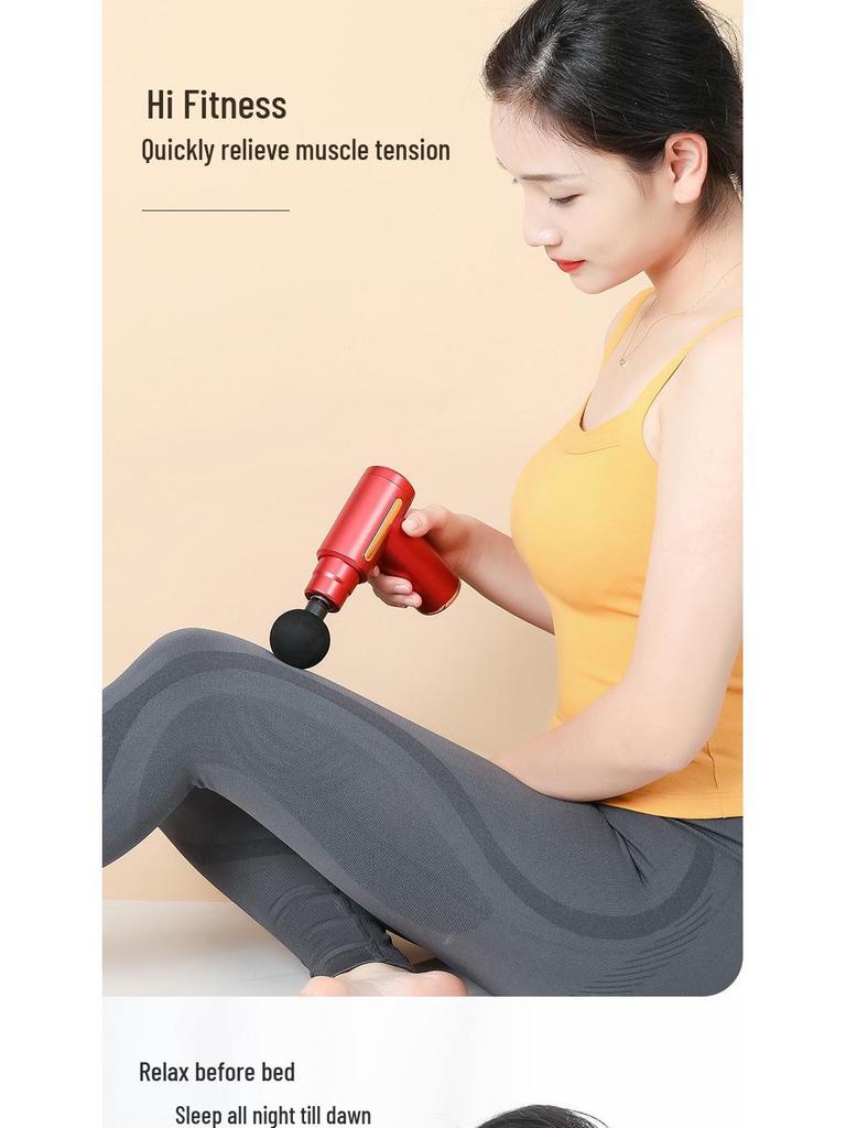 Portable Mini Fascia Gun: Compact Muscle Massager for Women