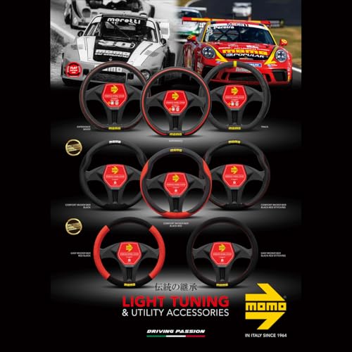 MOMO PROFILE Steering Wheel Cover, Italy, Milan, Size Small, Yellow