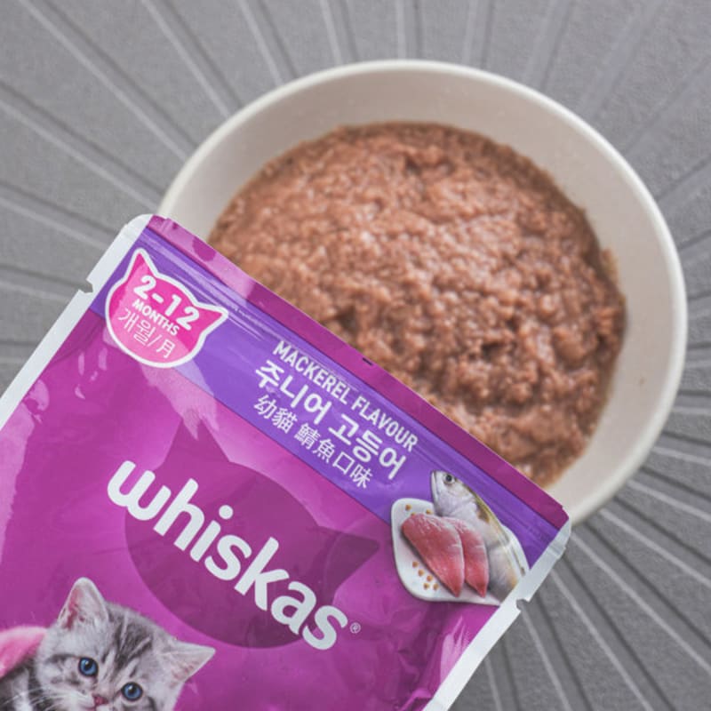 [Pet] Whiskars Junior Pouch 80 G Mackerel