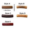 3Pcs Tube Shape Loose Beads Wood Spacer Bead Decorative Beads Curved Tube Beads  Beaded Accessories