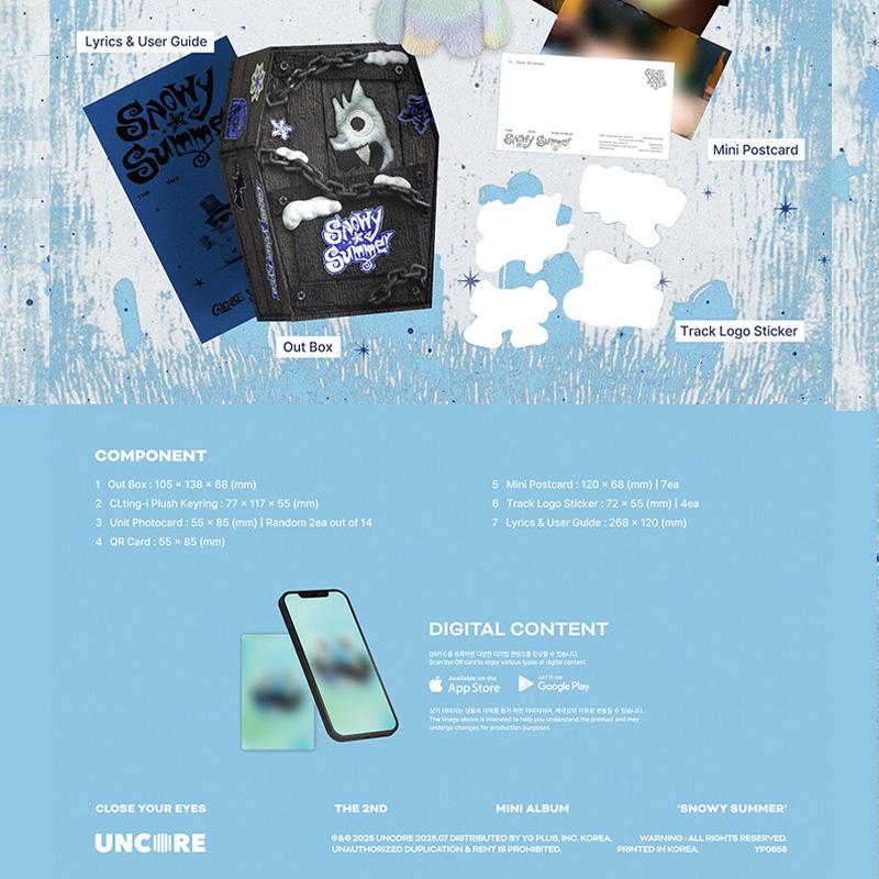 [PRE ORDER] CLOSE YOUR EYES – 2nd Mini Album [Snowy Summer] (CLting-i Ver.)