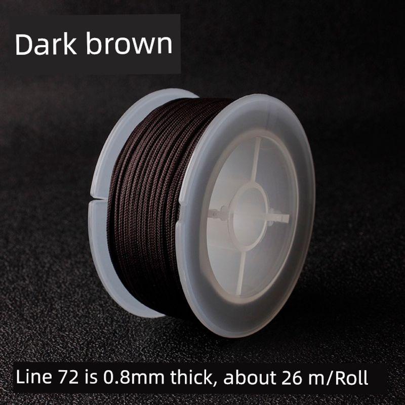 

нет. 73 Нет. 72 Нет. Браслет-подвеска из нефритовой нити, ручной работы, плетеный шнур, красная нить, ручное плетение, ремешок для ношения, проволока для DIY 0.8mm mid-axis dark brown