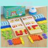 Wooden Puzzle Battle Board With Color Recognition For Kids Learning And Cognitive Development