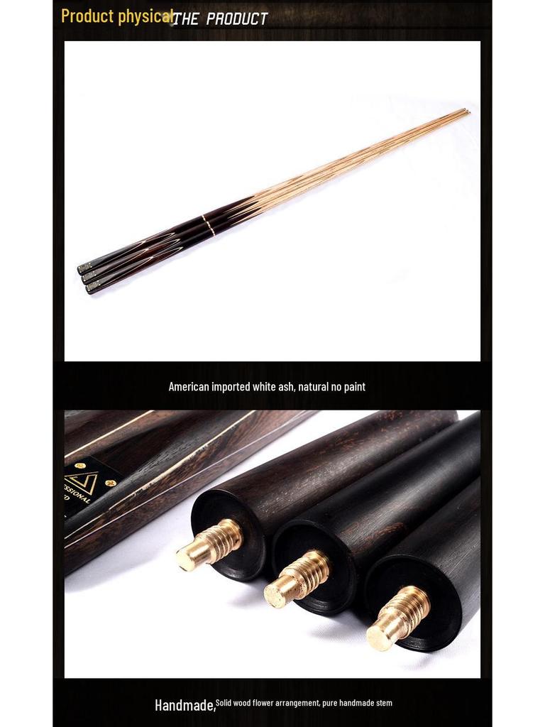 CUESOUL Ashwood 3/4 Joint Small Head Snooker & 8-Ball Pool Cue