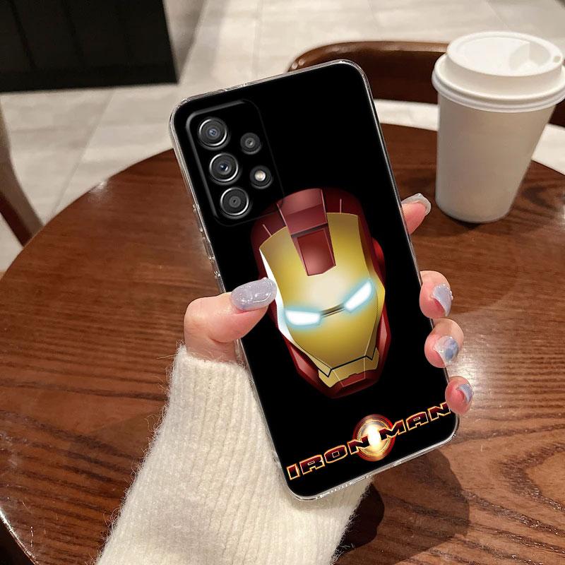 Marvel Spiderman Deadpool Venom Clear Case For Samsung Galaxy A57 A37 A56 A36 A55 A54 A35 A26 A07 A17 A16 A06 A36 A15 Soft Cover
