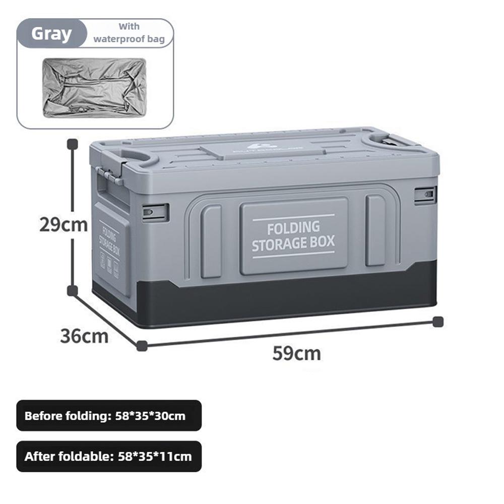 Outdoor Folding Storage Box, Multipurpose Organizer Box, Portable Large-capacity Camping Box, Car Trunk.