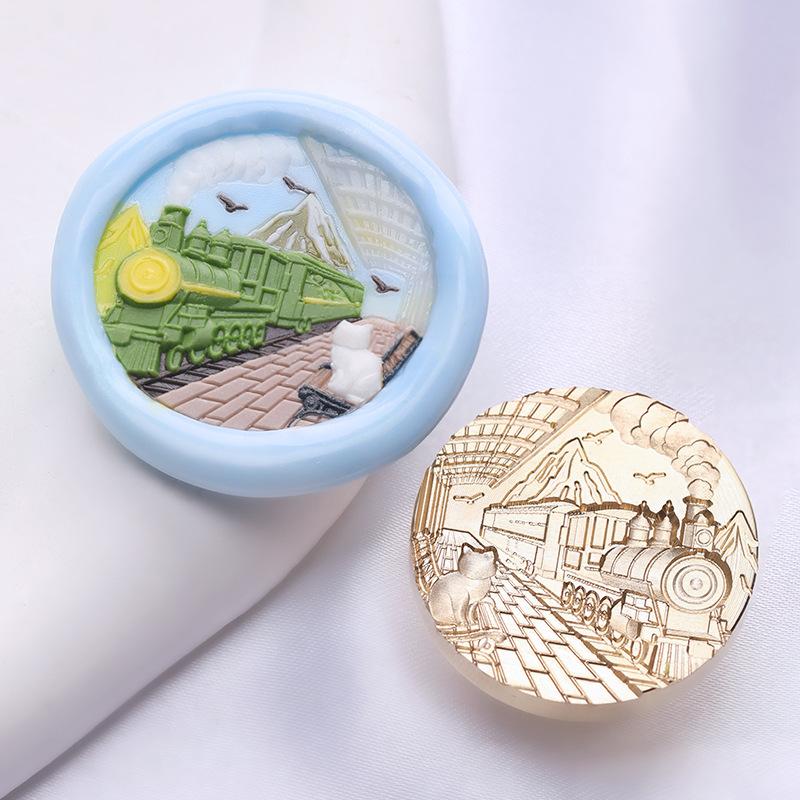 Embossed Call Series Lacquer Seal Head Suitable for Stamps Envelopes Gifts Greeting Cards Wax Sealing Tools