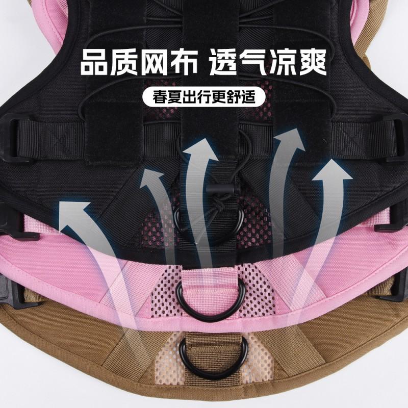 Adjustable Breathable Dog Harness With Leash Medium To Large Dogs No-Pull Chest Vest Style Reflective Safety Design