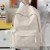 Schoolbag new schoolbag female ins college style backpack large capacity Korean version bow print middle school backpack