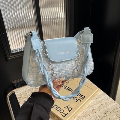 Popular Bags for Women 2024 New Trendy and Versatile Crossbody Bag High-end Texture Niche Single Shoulder Underarm Bag