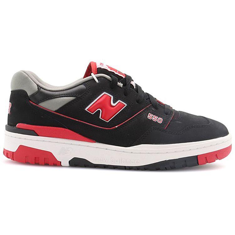 New Balance 550 Black Red Unisex Sneakers BB550SG1