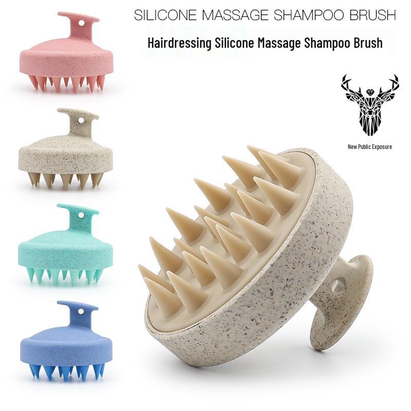 Silicone Scalp Massaging Shampoo Brush