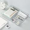 1PC Plastic Makeup Storage Transparent Storage Box Desktop Drawer Organizer Stationery Storage Box