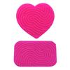 Love Heart Sensory Activity Board Stress Relief Silicone Strip Fidget Toy Fine Motor Skills Kids Adults Oval Educational Busy Board
