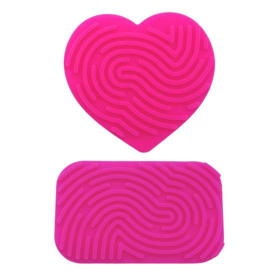 Love Heart Sensory Activity Board Stress Relief Silicone Strip Fidget Toy Fine Motor Skills Kids Adults Oval Educational Busy Board