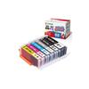 GPC Image BCI-351XL BCI-350XL Compatible Ink Cartridges, 6-Color Set, High Capacity, Compatible with Canon MG6330, MG6530, MG6730, MG7130, MG7530,