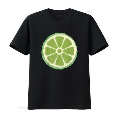 Womens Green Lime Costume T Shirt Group Matching Halloween Vintage Washed Stylish Graphic Casual Breathable Stretched Versatile