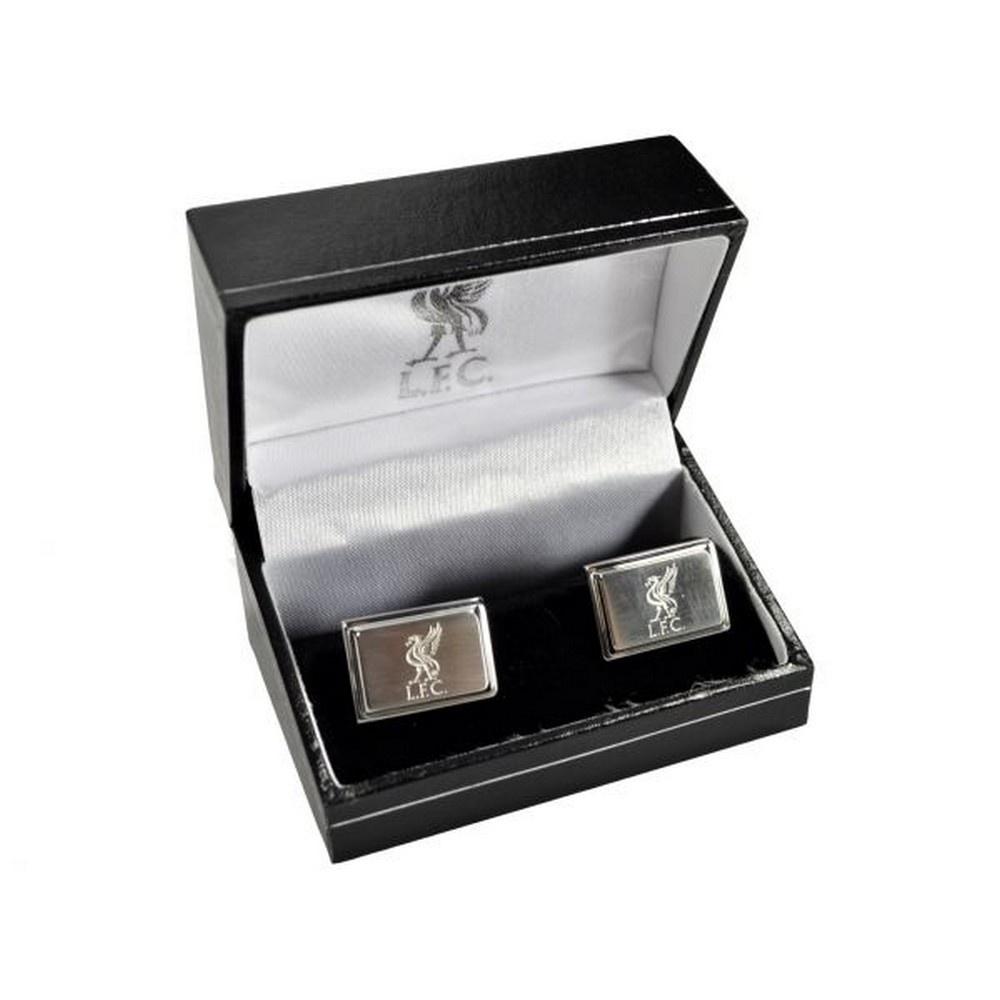 Liverpool FC Crest Boxed Silver Plated Cufflinks