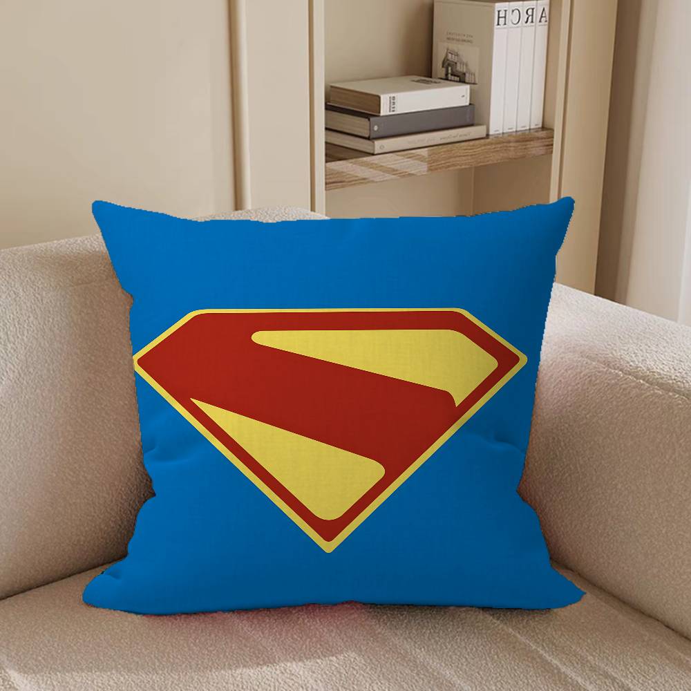 Cool S-SupermanS LOGO Pillow Case Removable Washable Cushion Cover – All-Season Soft Linen
