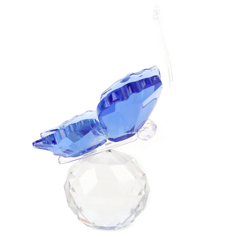 Butterfly Ornaments Crafts Glass Paperweight Home Wedding Decoration