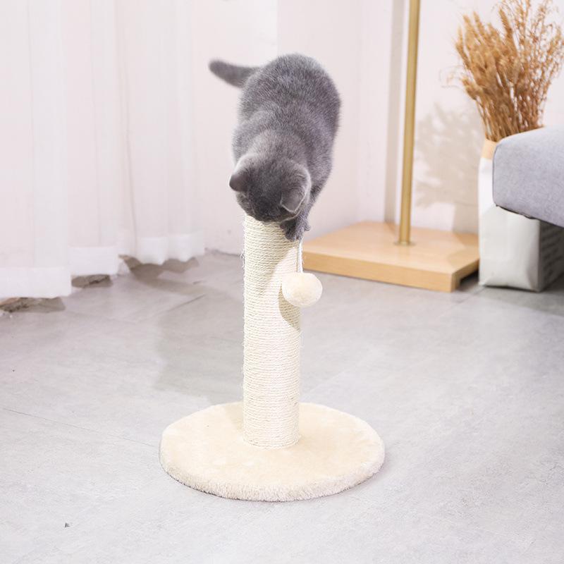 Albero tiragraffi per gatti in sisal con tiragraffi, molare per dentizione e giochi stimolanti per gattini e gatti adulti.