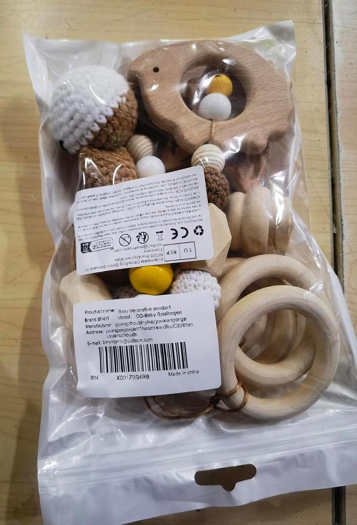 Zawieszki do Baby Gym stojak edukacyjny Lis brązowy 4 szt.