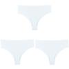 Women Solid 3PCS/Set Panties Sexy Middle Waist G-String Thong Femal Soft Nylon Lingerie Stretch T-Back Thong Underwear