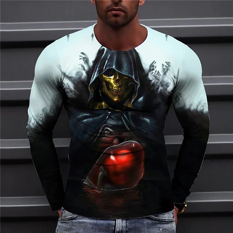 

100% полиэстер 3D цифровая печать круглый вырез футболка мужская спортивная мода хип-хоп топы футболка 6XL