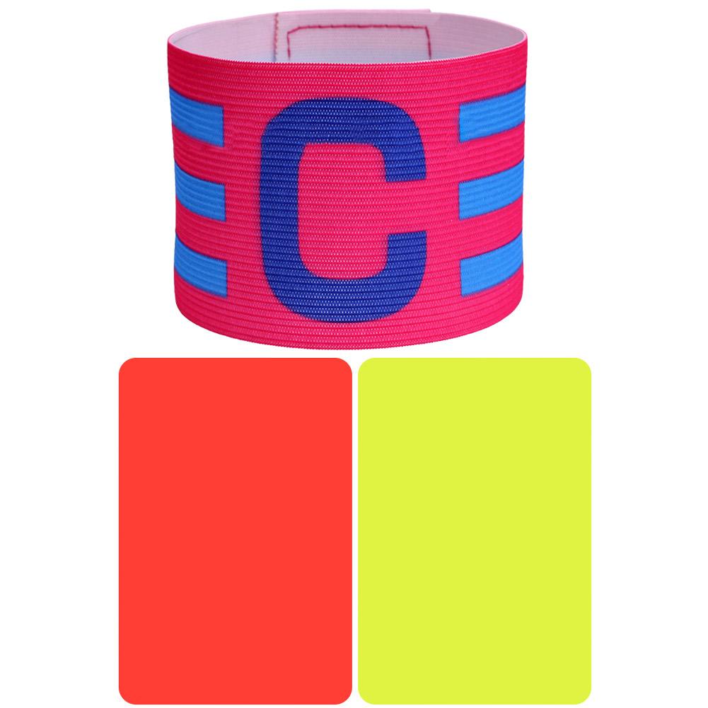 Soccer Captain Armband with Referee Cards Football Elastic Captain Armband Soccer Elastic Captain Arm Band Sports Accessories