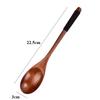 Handmade Wooden Spoon Natural Rice Soups Spoon High Quality Dinnerware Cutlery  Kitchen Accessories