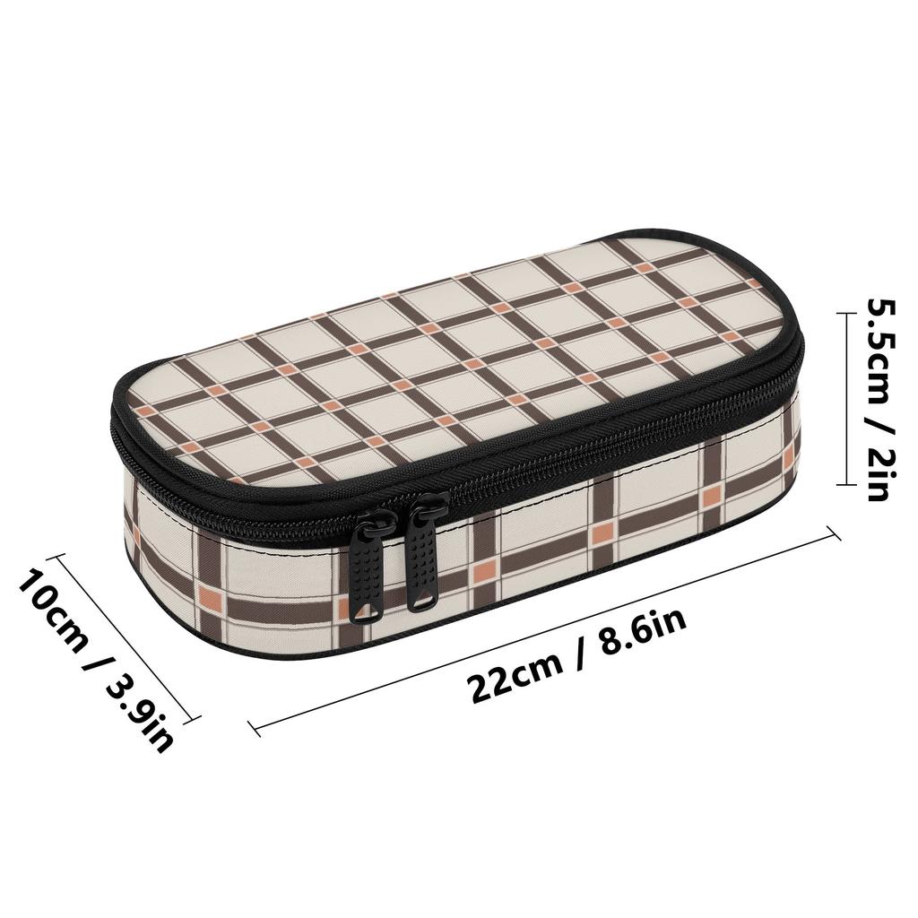 Pen Case Multi Compartment 300D Polyester Smooth Zipper with Main Pocket Mesh Layer and Removable Pen Divider for Boys Girls