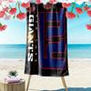 New York Giants Print Beach Towel, Large Soft Quick Dry Towel for Beach Camping Swimming