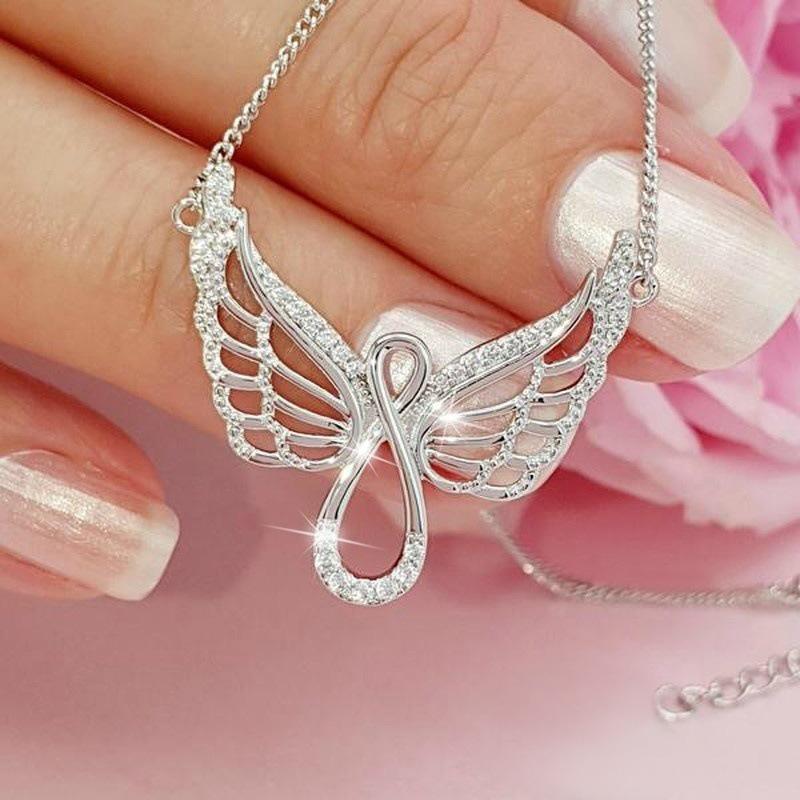 

Новое украшение женского ожерелья Angel Wings Diamond Angel Wings
