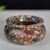 Resin Filled Natural Crystal Wealth Bowl With Handcrafted Decor For Home Gift Giving