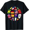 International World Flags Traveler Travelling World Flags T-Shirt