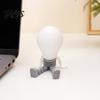 Talos 3D Printed Articulated LED Glow-in-the-Dark Action Figure, Posable Light Bulb Head Night with Movable Joints, Creative Desk Decor for