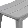 Bar Stool Set of 2 Light Gray 52 x 43 x 73.5 cm HDPE