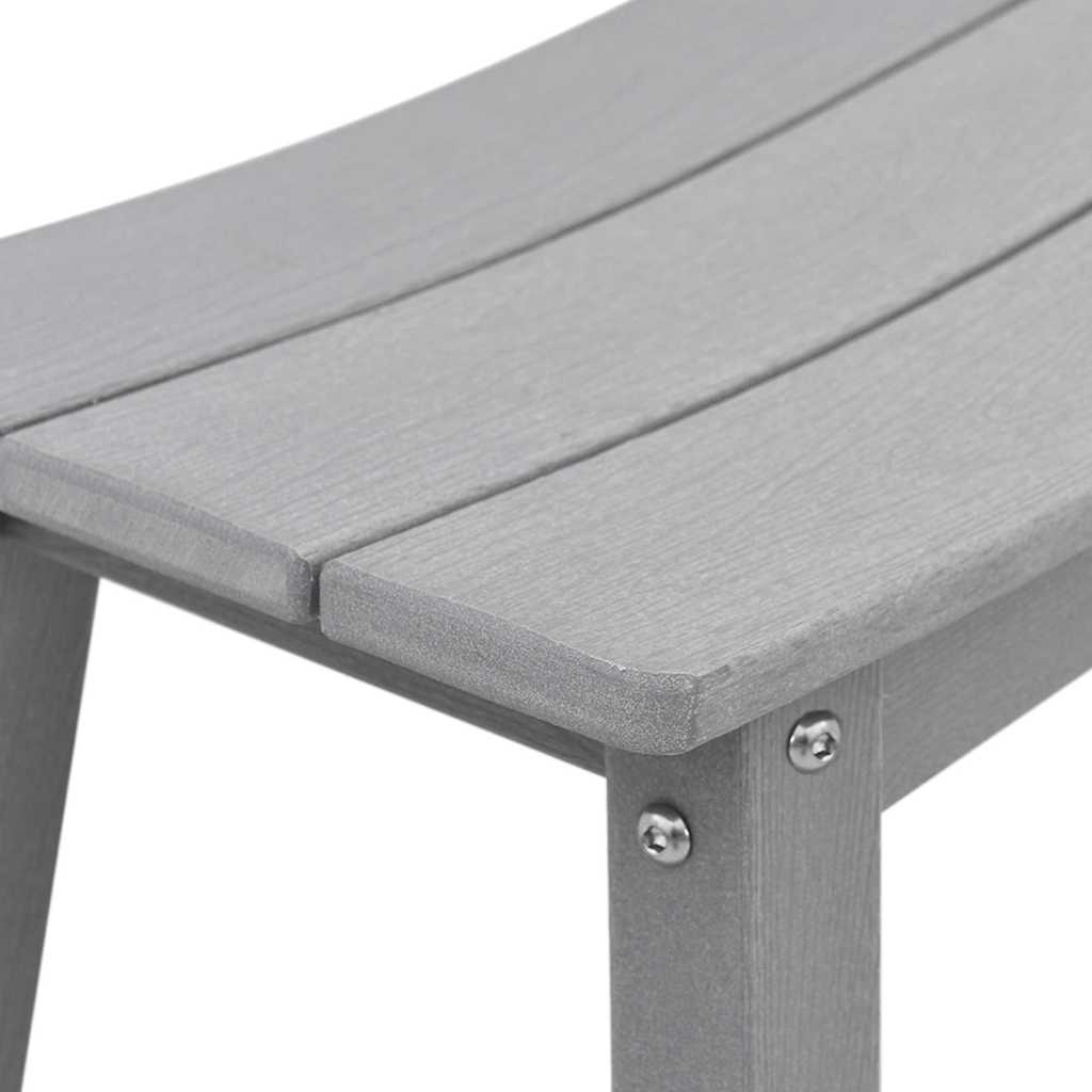 Bar Stool Set of 2 Light Gray 52 x 43 x 73.5 cm HDPE
