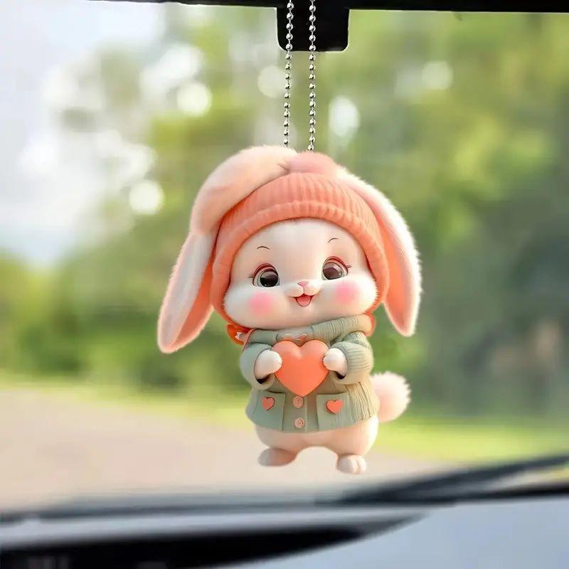 

Акриловый Розовый Стильный Мультяшный Автомобиль Подвеска Уникальный Подвесной Аксессуар Интерьеры Для