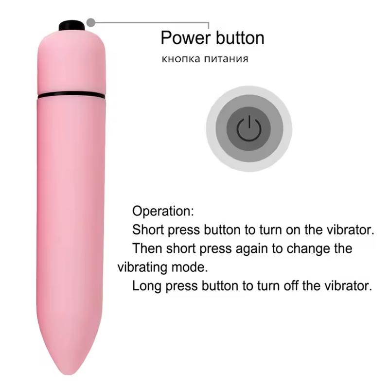 Strong Shock Mini Bullet Vibrator for Women Vibrating G-Spot Vagina Stimulator Thrusting Clitoral Dildo Sex Toys for Couple