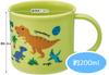 Skater Brotdose Plastikbecher 200ml für Kinder Antibakteriell Spülmaschinenfest Hergestellt in Japan Dinosaurier Bilderbuch NEU KE4AAG-A