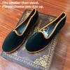 Fashion Casual Flats Shoes for Women 2025 Velvet Soft Canvas Black Loafers Spring Autumn Slip-on Shallow Ladies Shoes On Offer New In