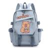 Capybara Cartoon School Backpack Teen Students Lightweight Nylon Dual-Shoulder Bag Campus Travel Study Unisex
